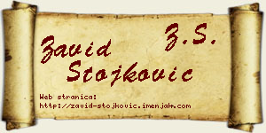 Zavid Stojković vizit kartica